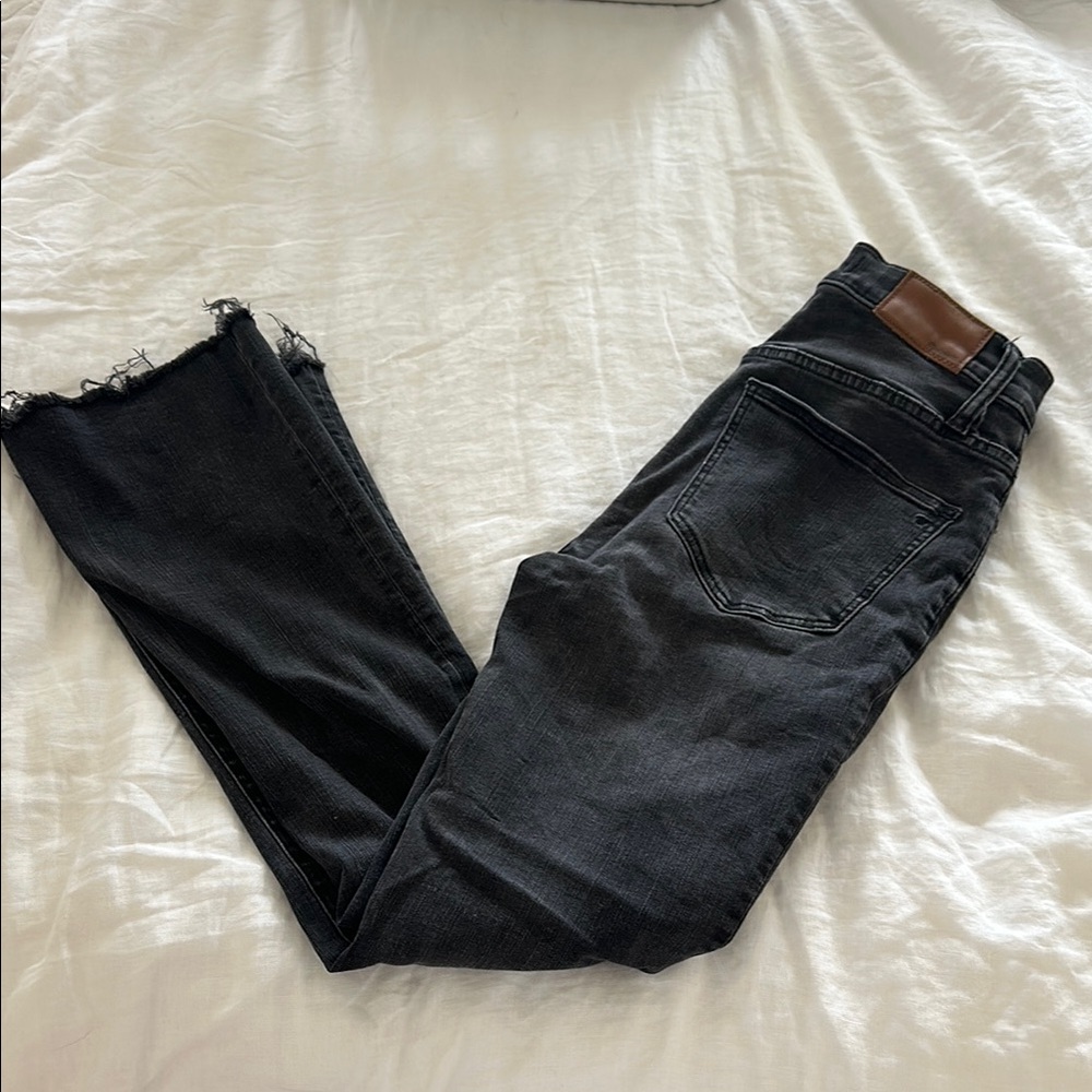 Gray/black Cali denim Madewell jeans